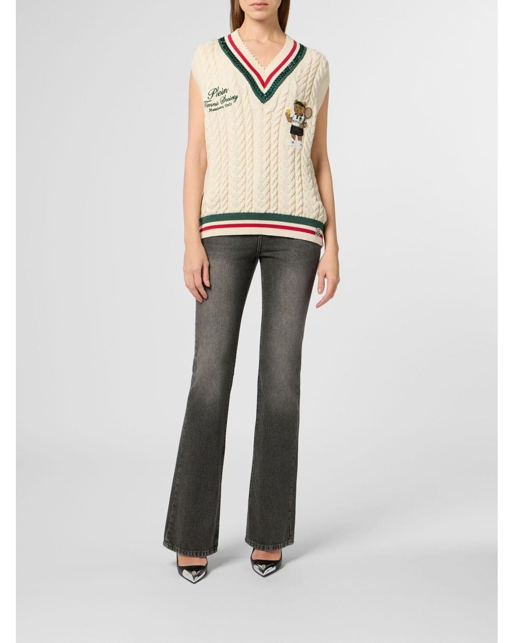 Chaleco Mujer Philipp Plein de color Natural