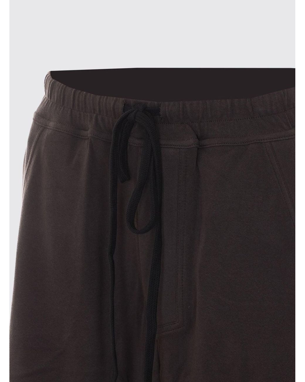 Thom Krom Brown Stretch Cotton Jogging Trousers With Drawstring Waist for men