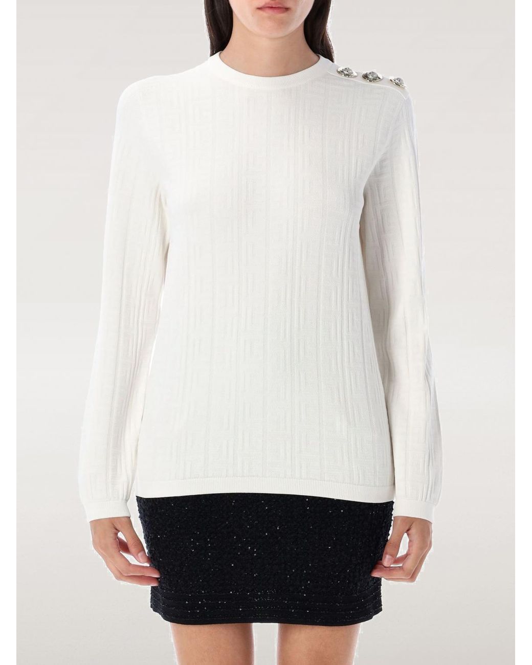 Jersey Mujer Balmain de color White