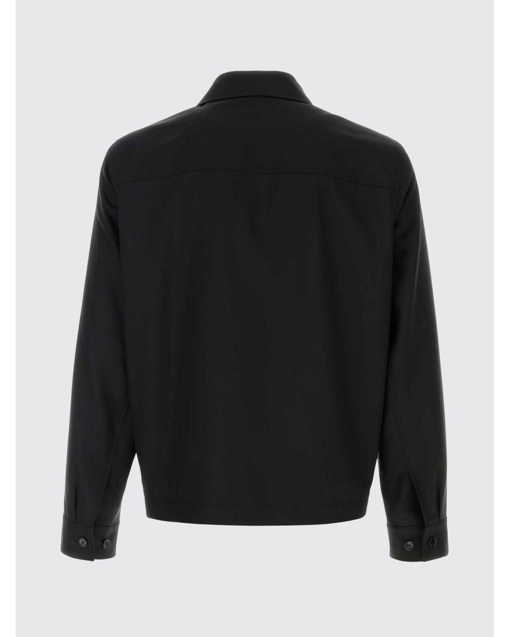 Giacca A Camicia di Burberry in Black da Uomo