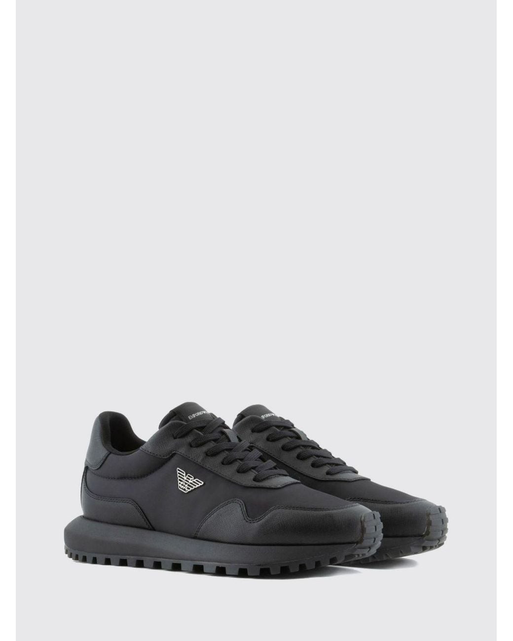 Emporio Armani Black Sneakers for men