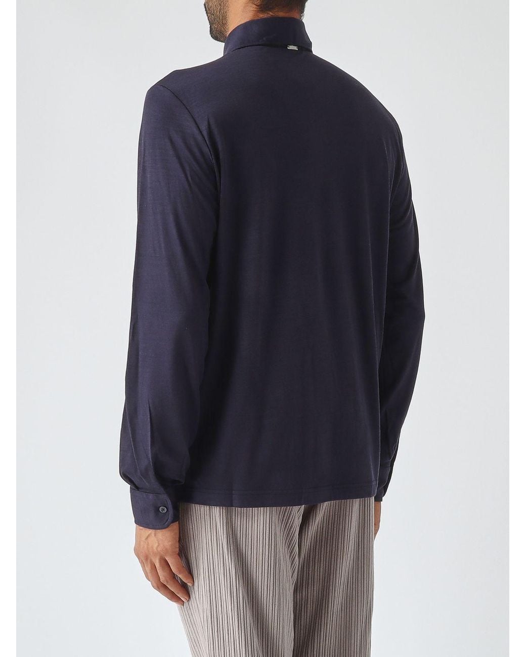 Herno Blue Polo Shirt for men