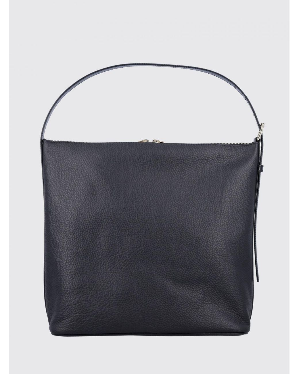 A.P.C. Blue Vera Grained Leather Bag