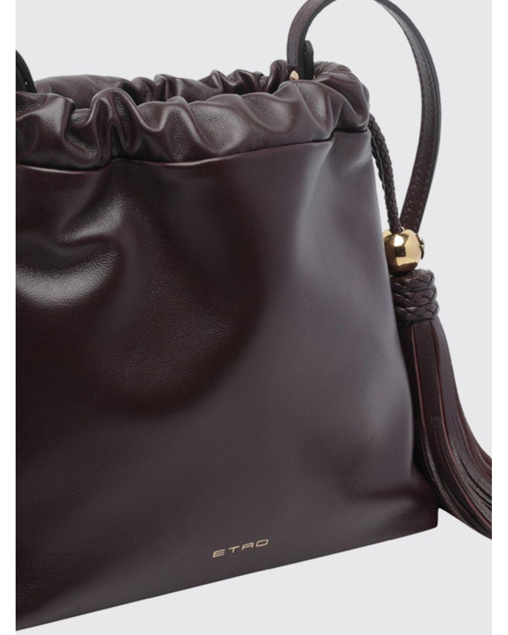 Etro Red Kalispera Mini Bucket Bag