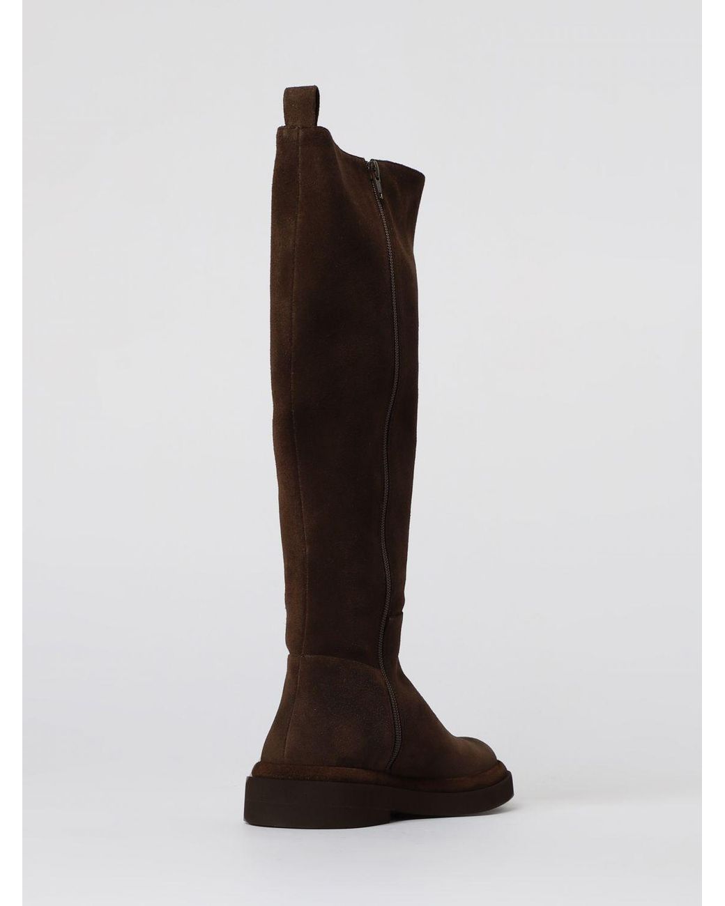 Paloma Barceló Brown Flat Ankle Boots
