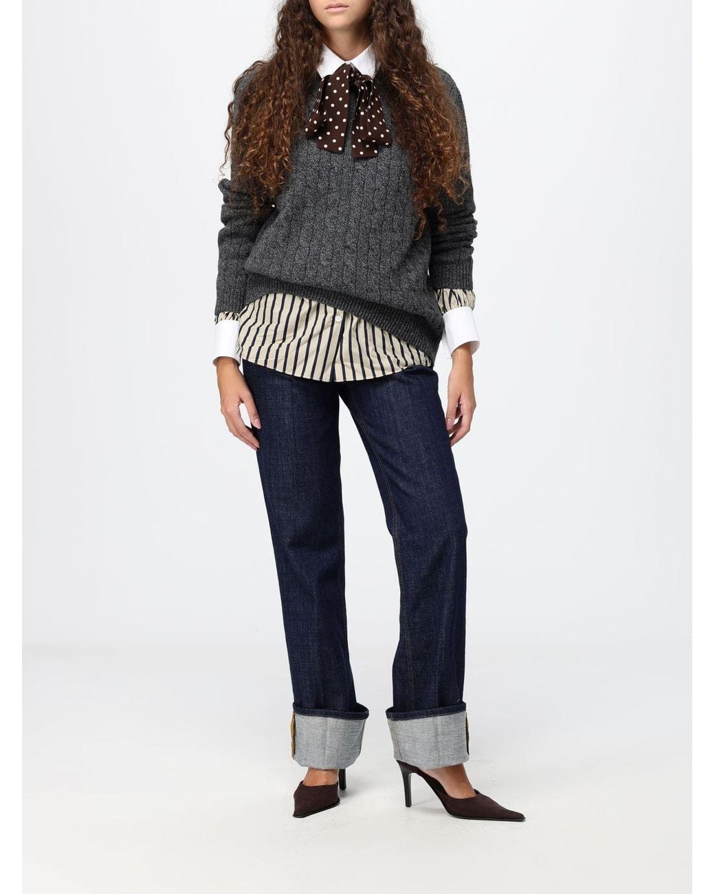 Valentino Garavani Gray Crewneck Jumper