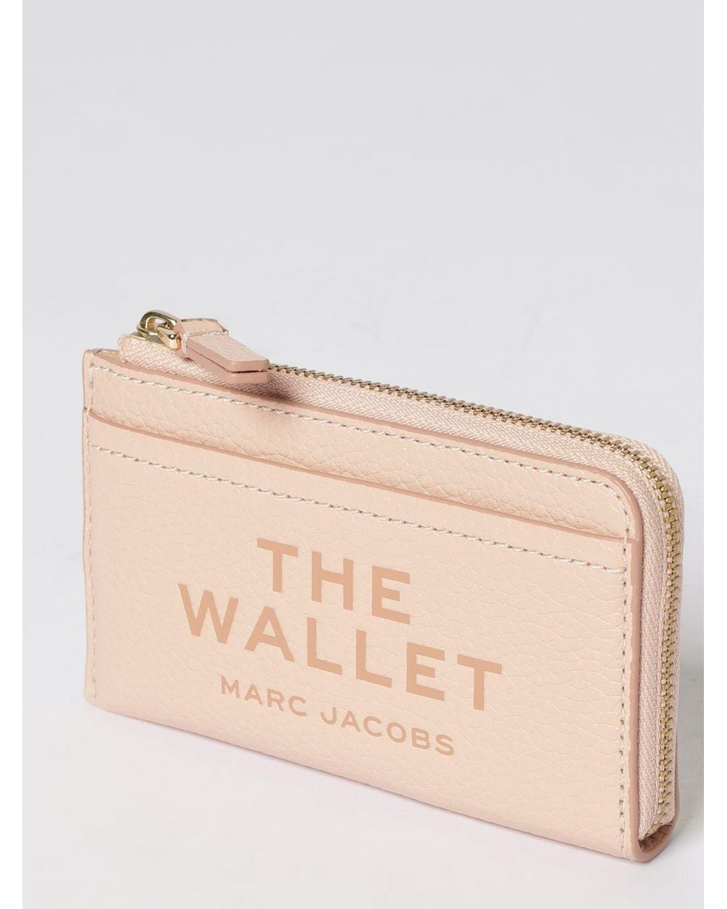 Marc Jacobs Natural The Top Zip Multi Grained Leather Wallet