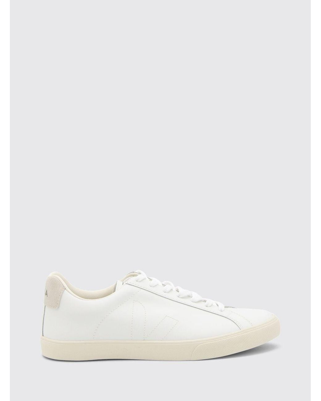 Veja White Esplar Low Top Leather Trainers From Sustainable Materials for men