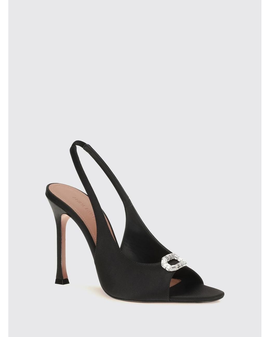 AMINA MUADDI Black Heeled Sandal