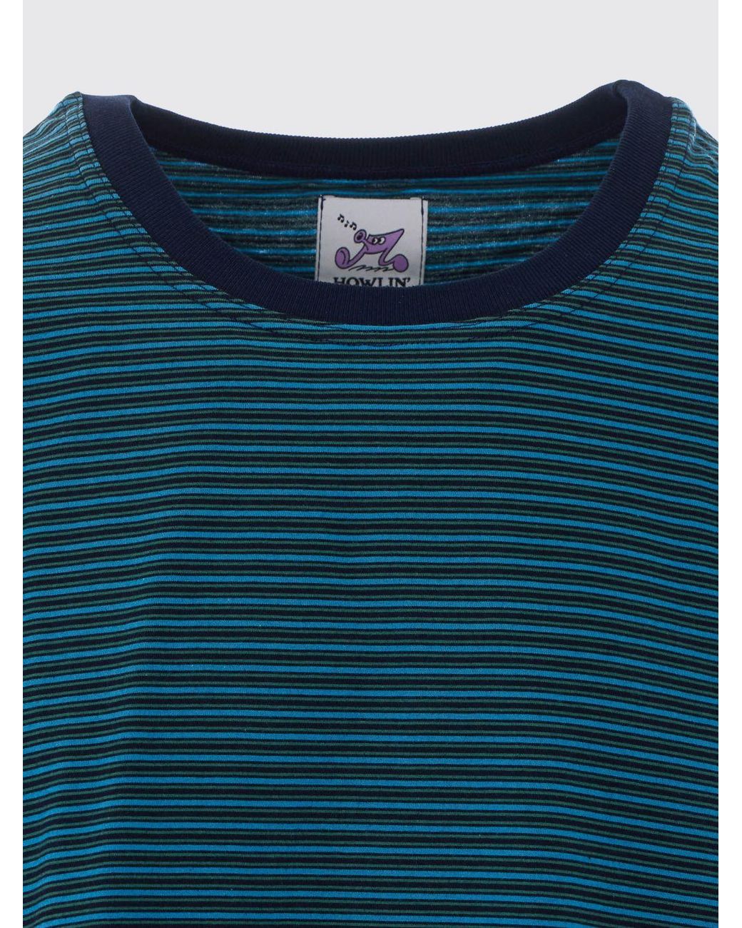 Howlin' By Morrison Blue Striped Relaxed Fit T-Shirt for men