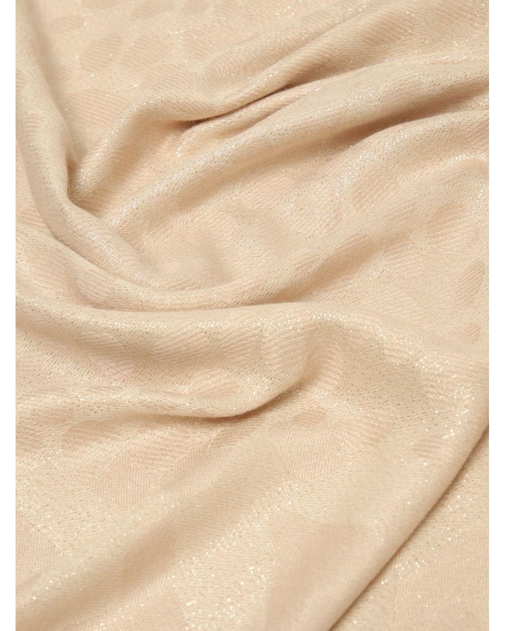 Liu Jo Natural Jacquard Animal Print Viscose Blend Stole