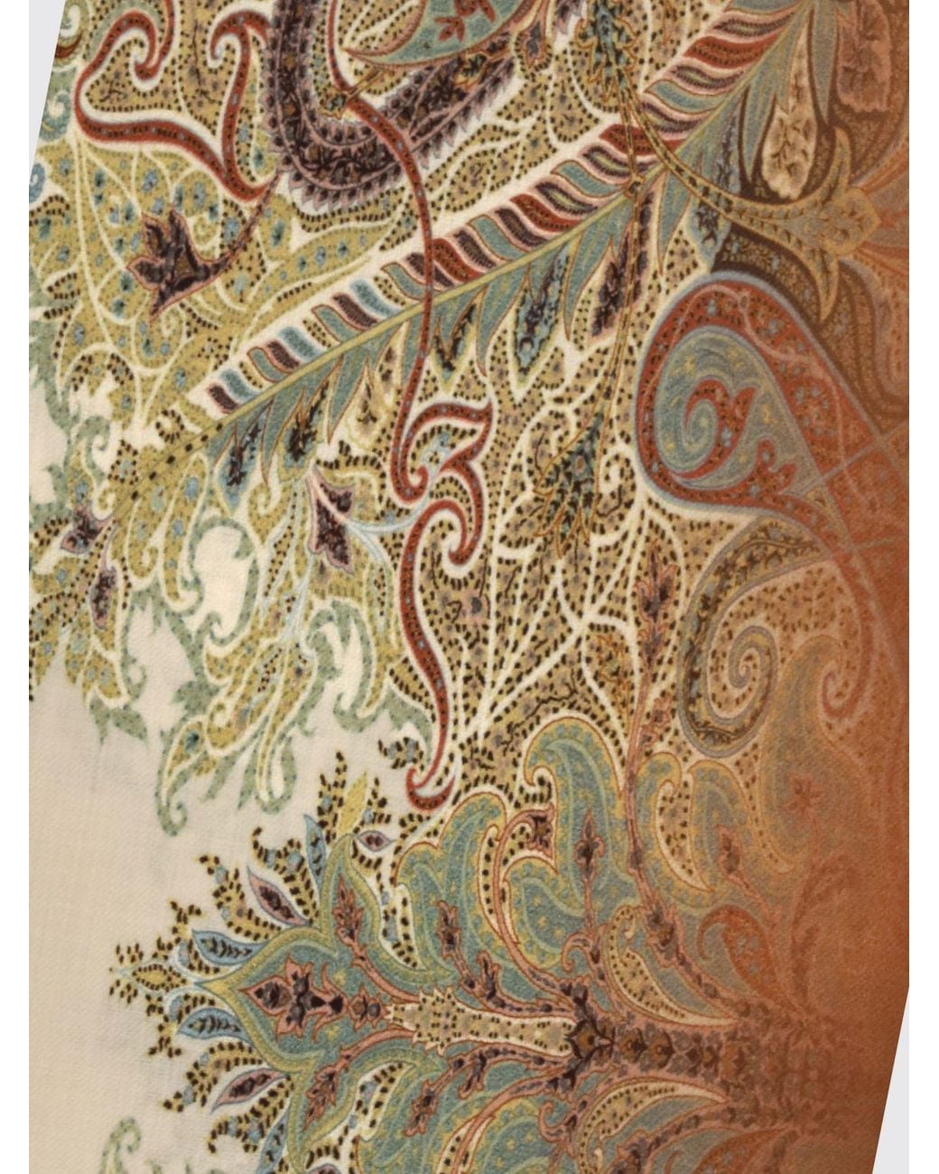 Etro Herrenschal Aus Reiner Wolle Mit Mehrfarbigem Paisley-Muster in Brown für Herren