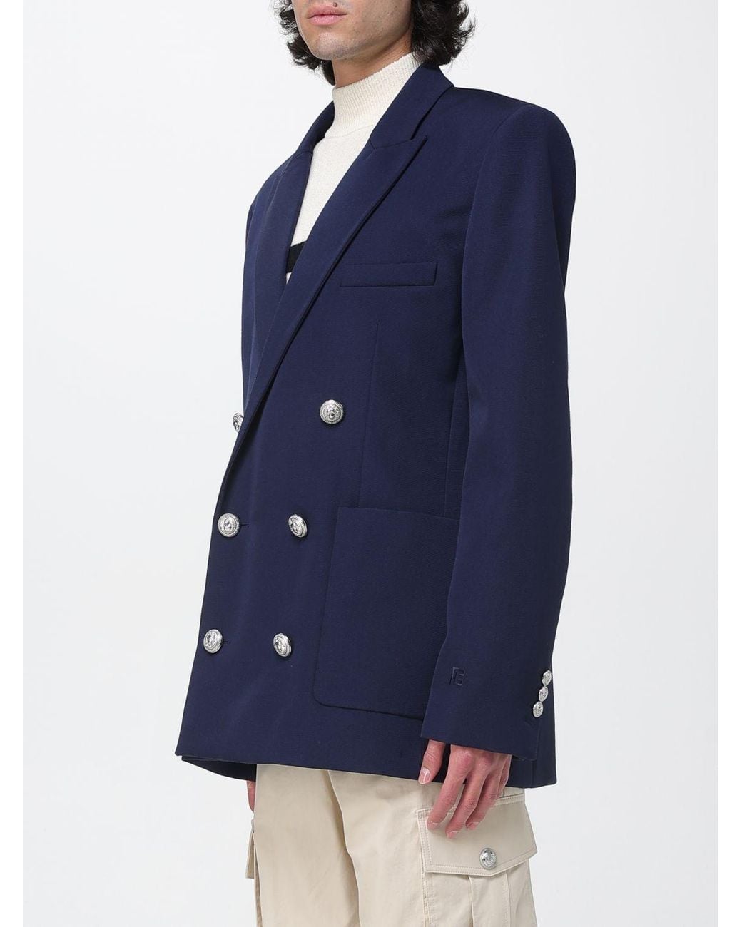 Balmain Blue Jacket for men