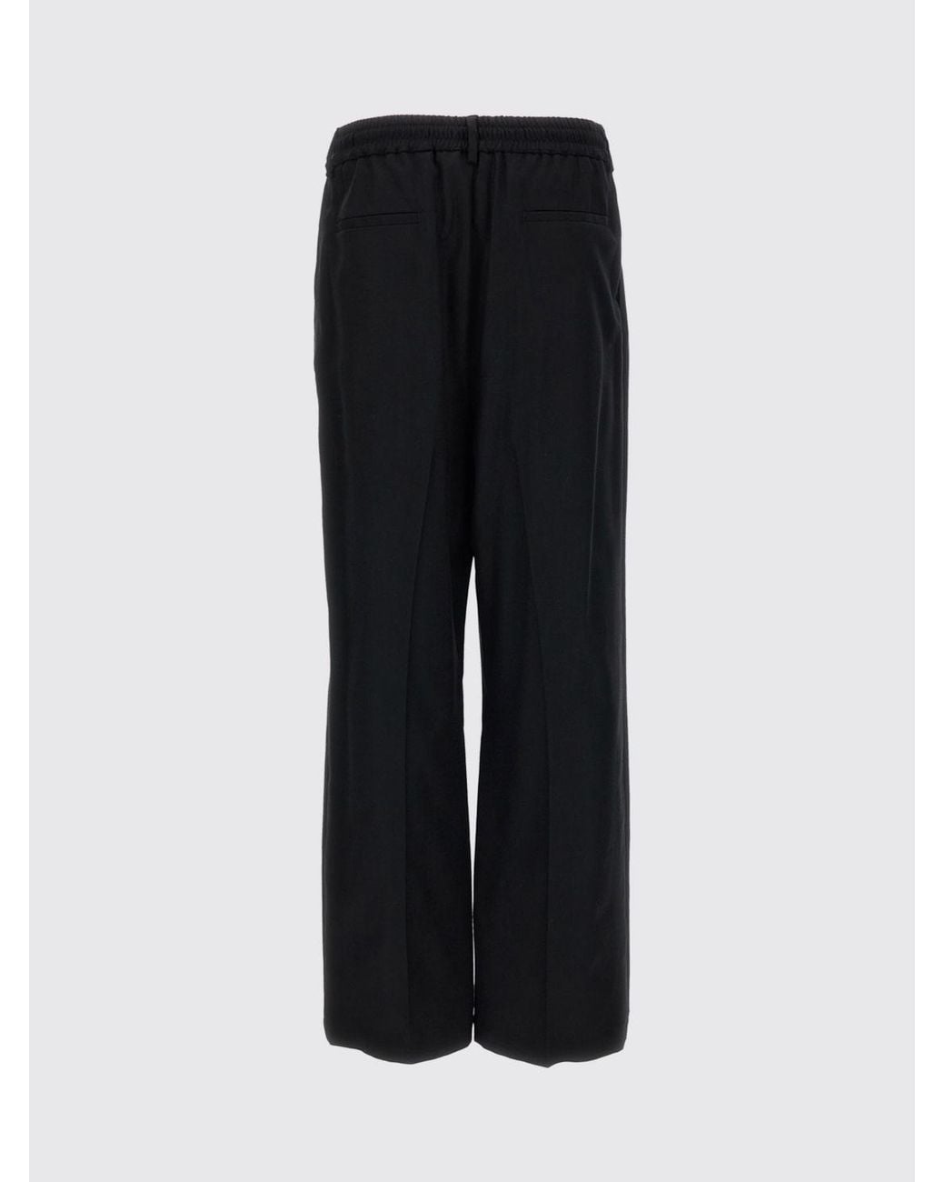 Barena Blue Mado Wide-Leg Virgin Wool Drawstring Trousers for men