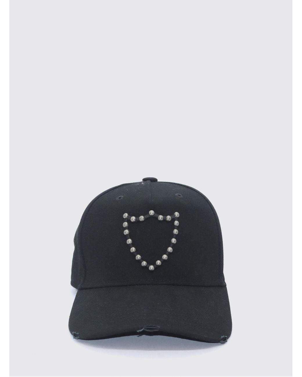 HTC Schwarze Baumwoll-Baseballkappe Mit Frontstickerei in Black für Herren