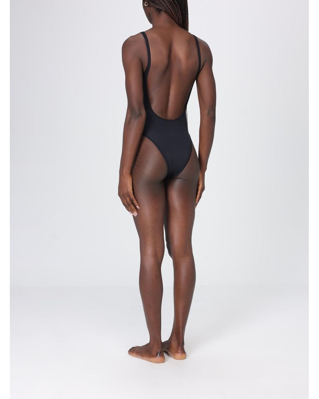 DIESEL Black Pamela-D-Core Polyamide One-Piece Swimsuit