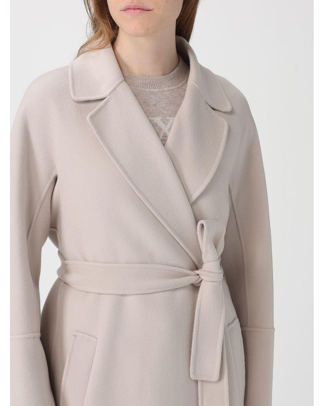 Max Mara Natural Wool Coat