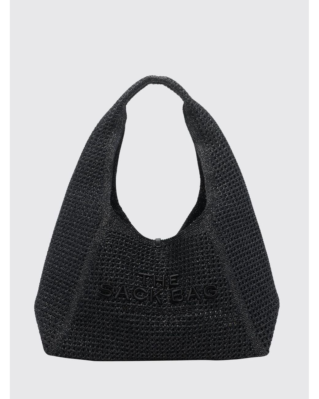 Marc Jacobs Black The Sack Lurex Shoulder Bag With Removable Inner Pouch