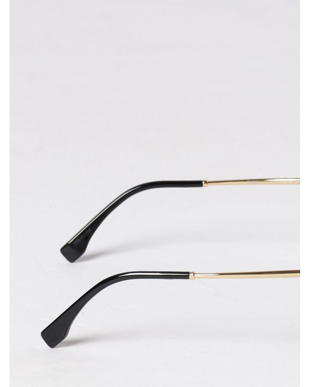 Fendi White Graphy Metal And Acetate Sunglasses