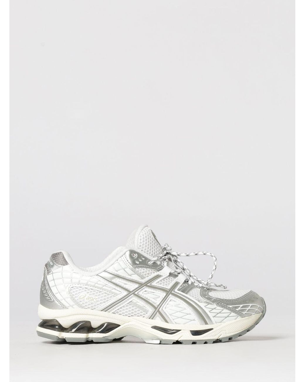 Asics White Gel-Nimbus 10.1 Mesh And Rubber Sneakers