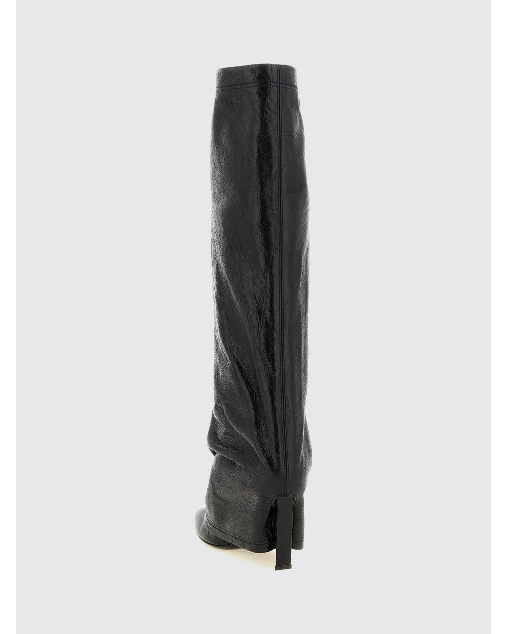The Attico Black Leon Knee-High Boots