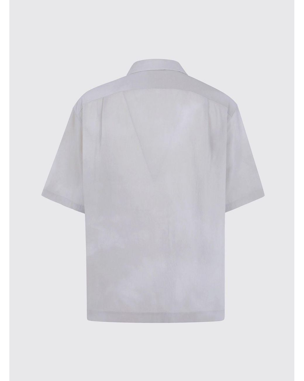 Ziggy Chen Gray Cuban Collar Cotton Bowling Shirt for men