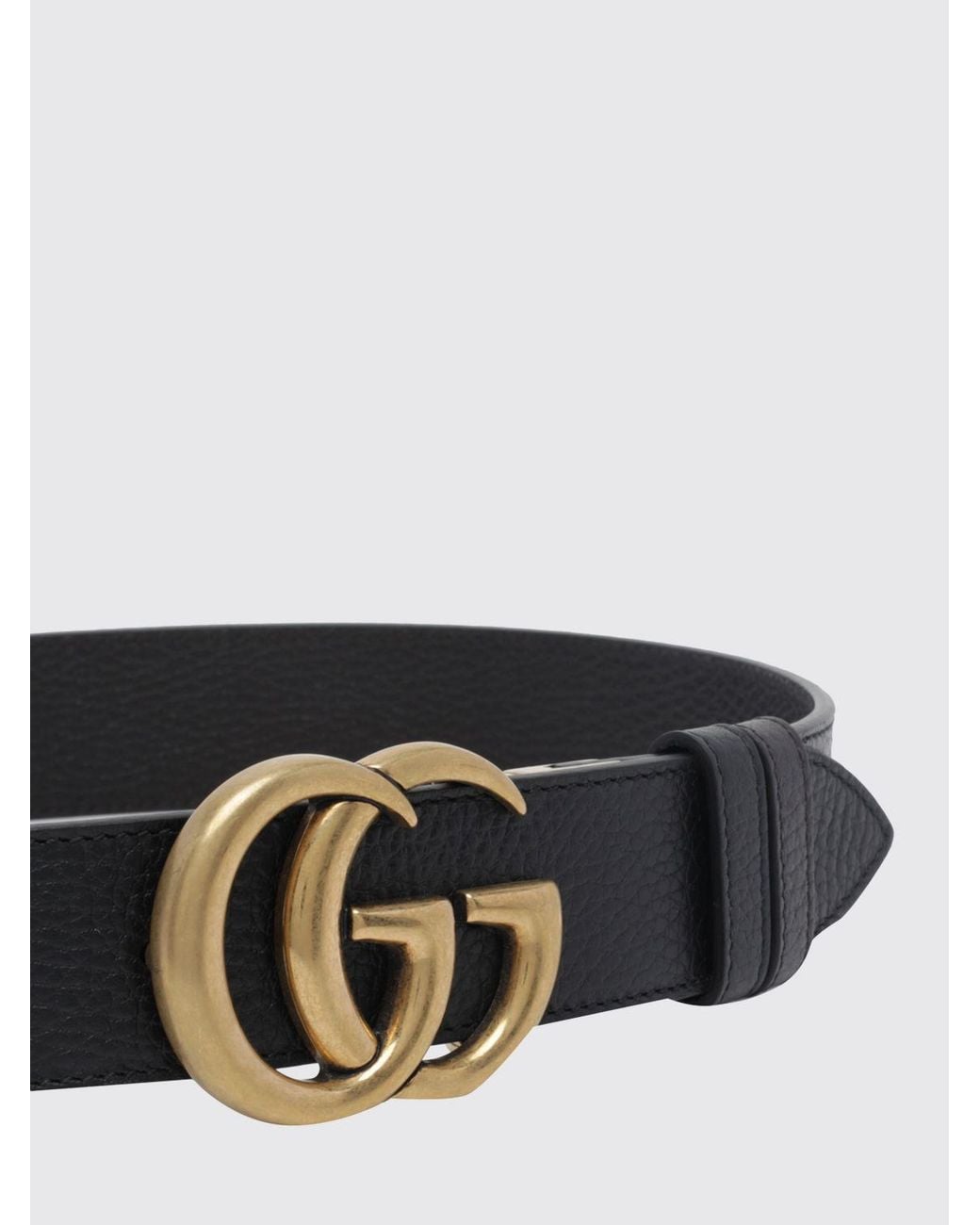 Gucci White Gg Marmont Belt