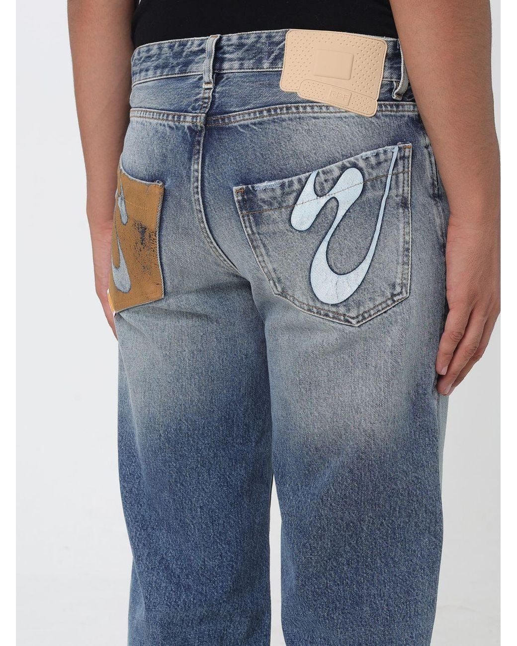 PDF Blue Wide-Leg Jeans for men