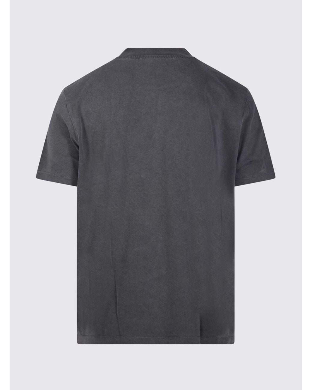 Our Legacy Gray Crewneck Cotton T-Shirt With Dropped Shoulders for men