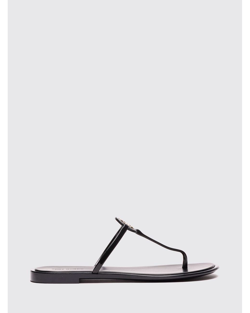 Tory Burch Black Miller Jelly Thong Sandals
