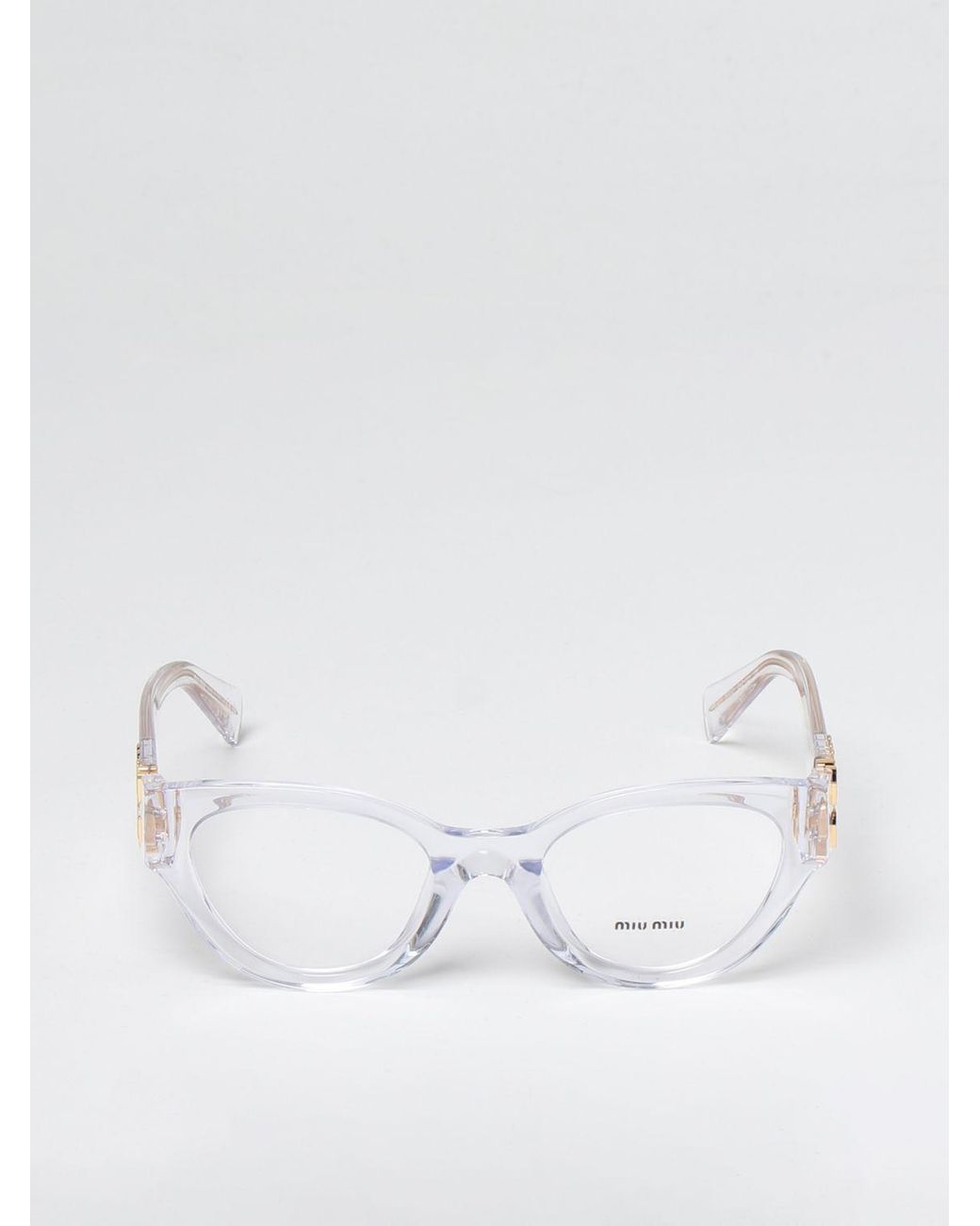 Miu Miu Sunglasses in White | Lyst