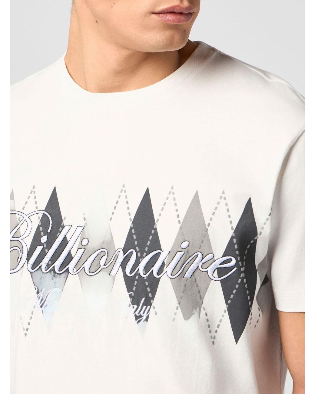 Billionaire White T-Shirt for men
