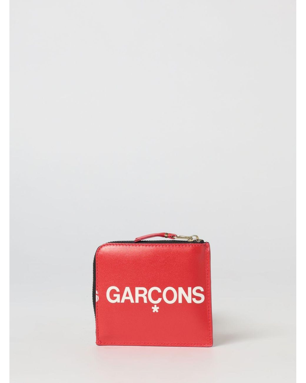 Comme des Garçons Red Leather Wallet for men