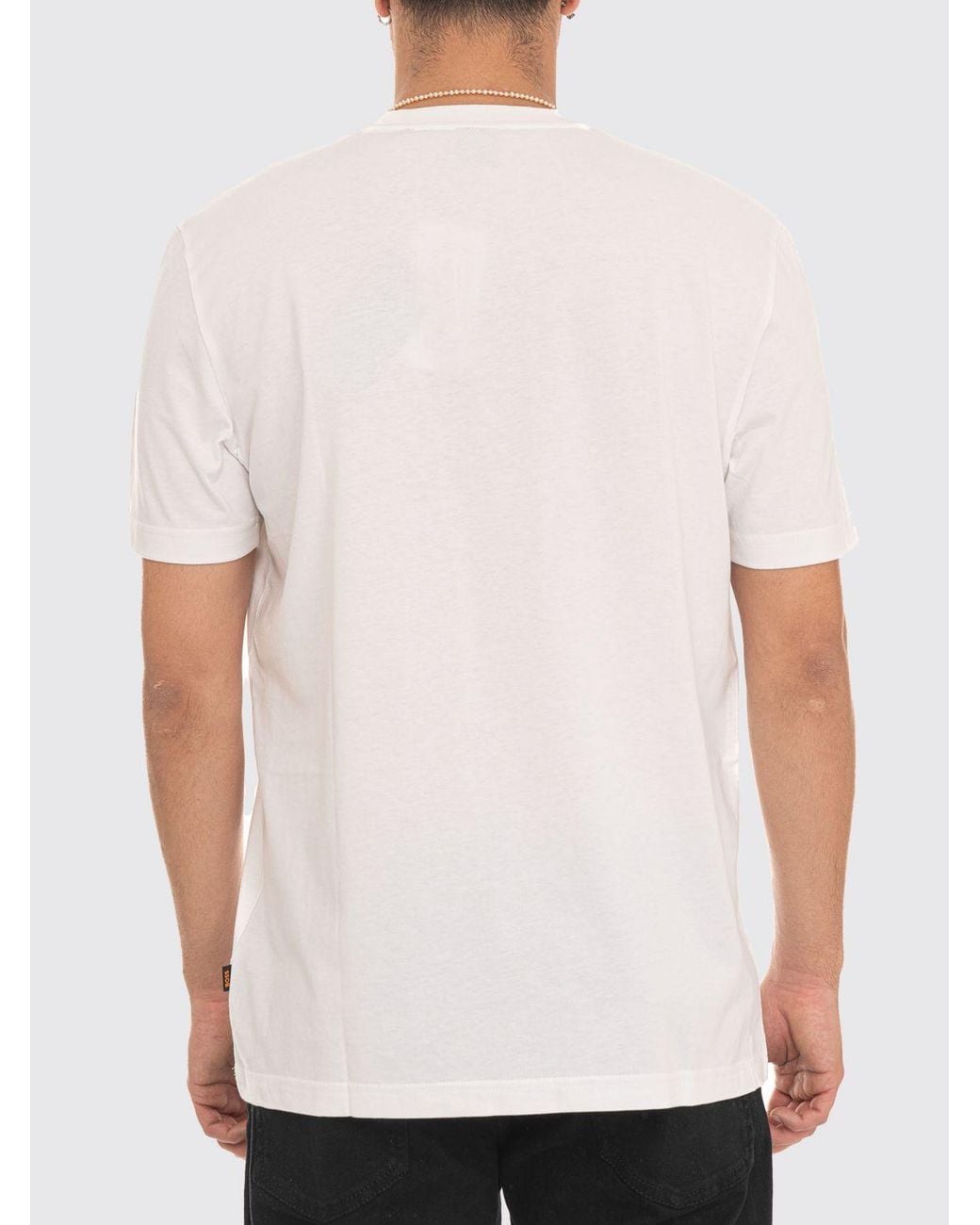 Boss Natural Short-Sleeved Cotton T-Shirt With Graphic Print And Crew Neck for men