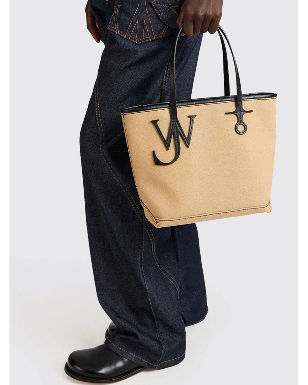 J.W. Anderson Natural Anchor Cotton Canvas Bag for men