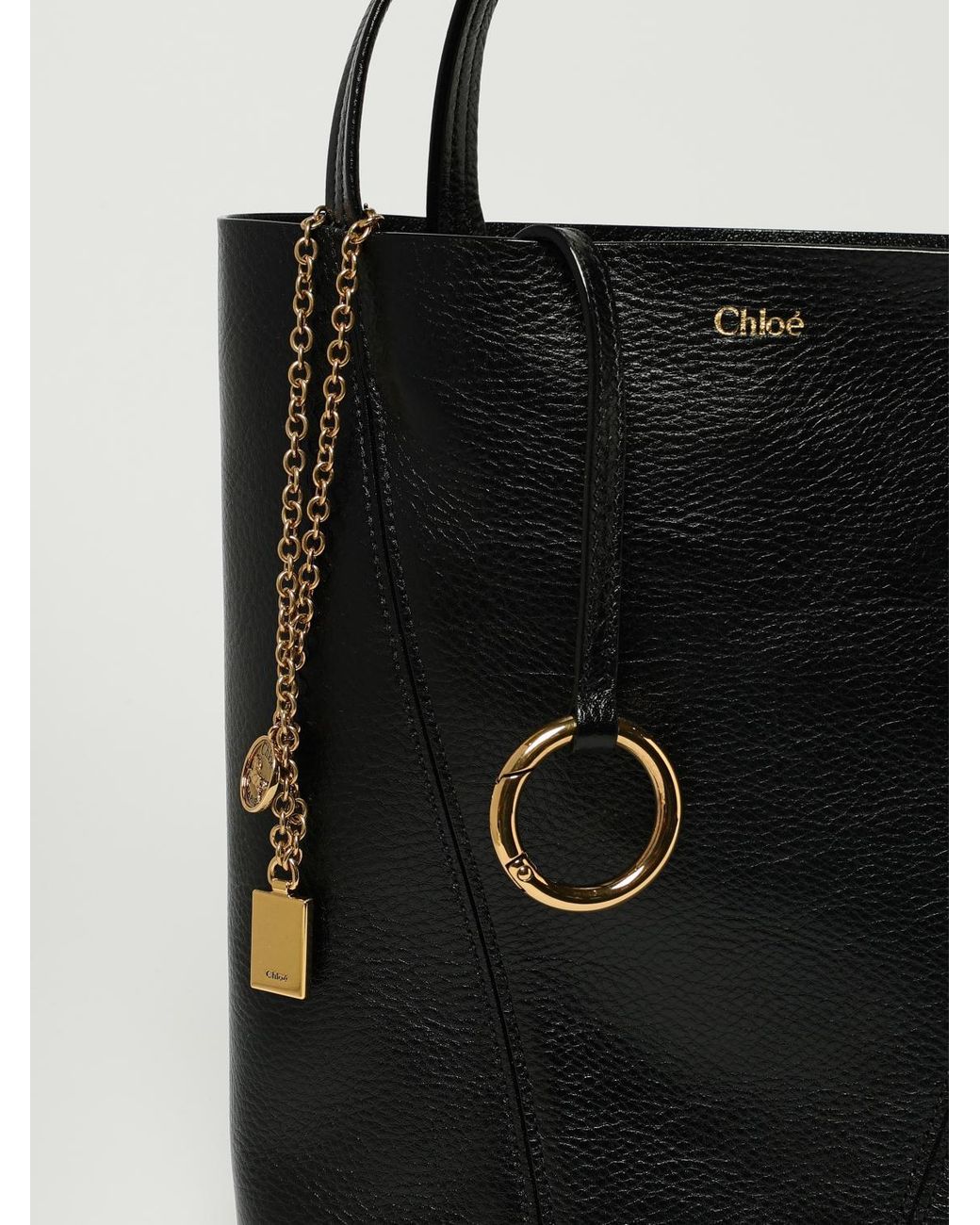 Chloé Black ChloÉ Spin Hammered Leather Bag