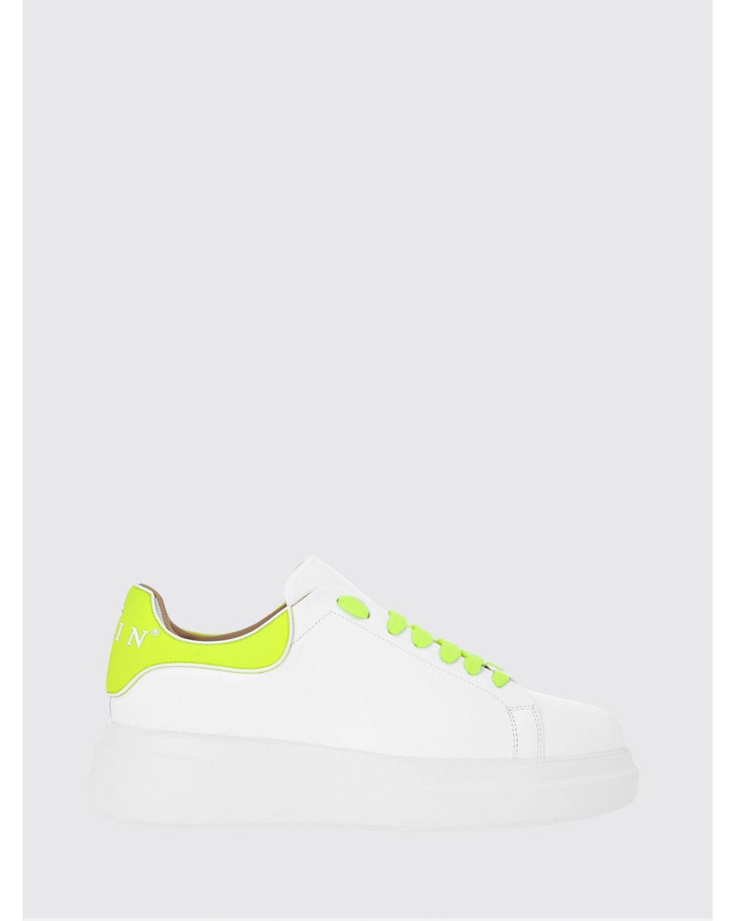 Philipp Plein White Platform Sneakers for men