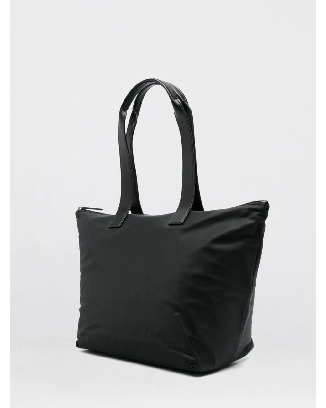 Emporio Armani Black Medium Recycled Nylon Shopping Bag for men