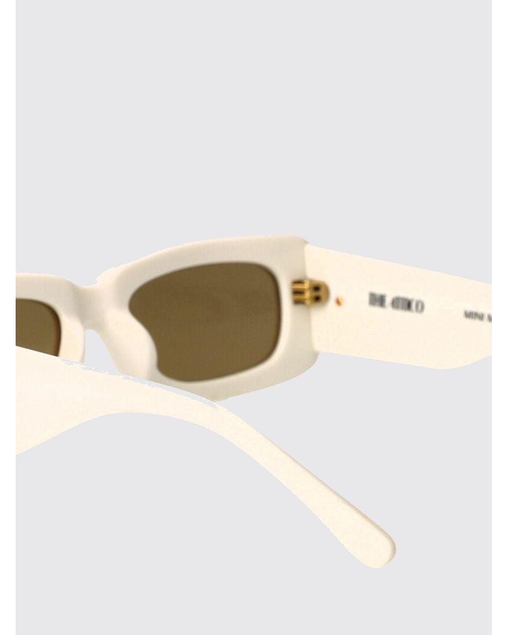 The Attico Natural Mini Marfa Acetate Sunglasses