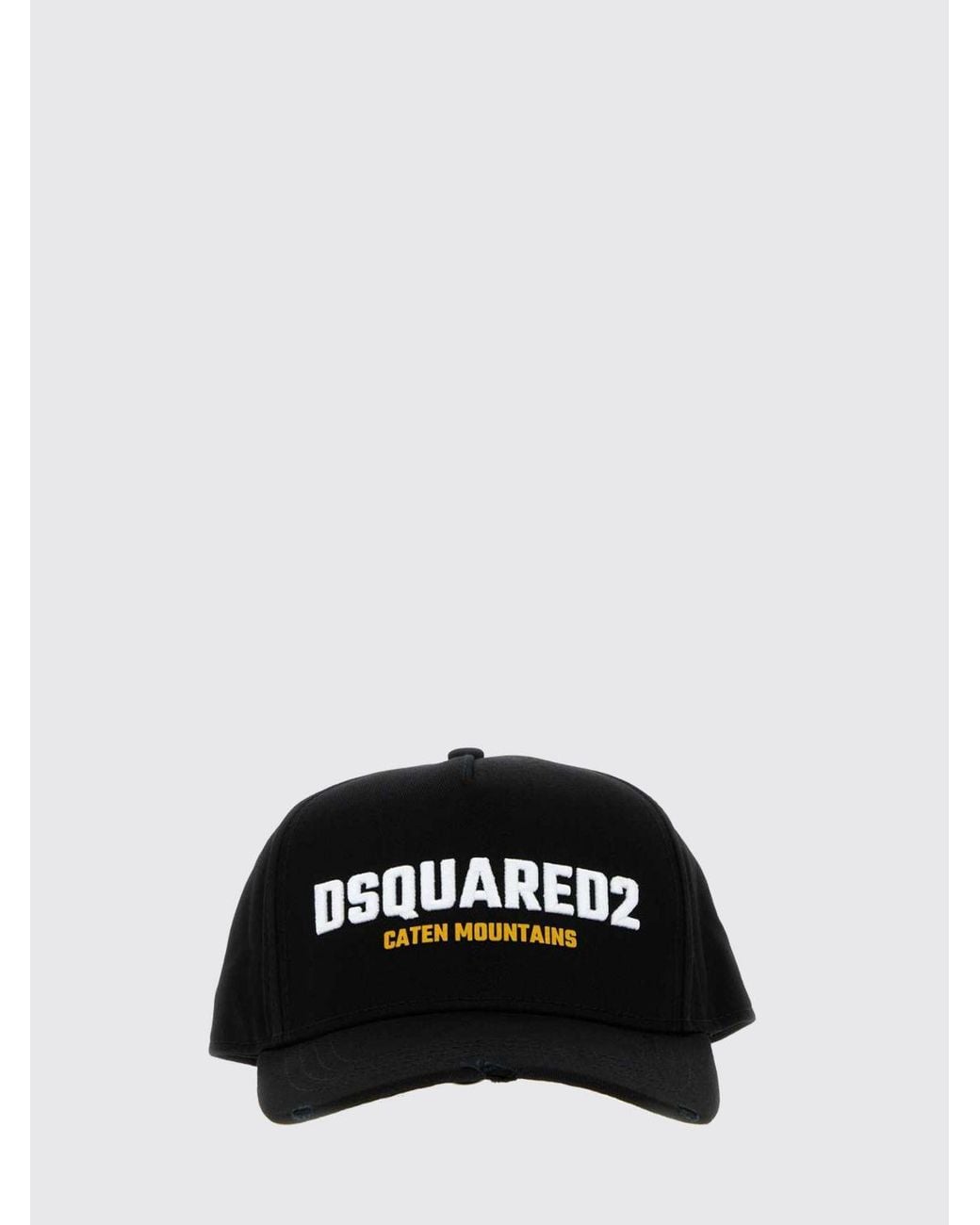 DSquared² White Cotton Baseball Cap With Embroidered Logo And Adjustable Strap for men