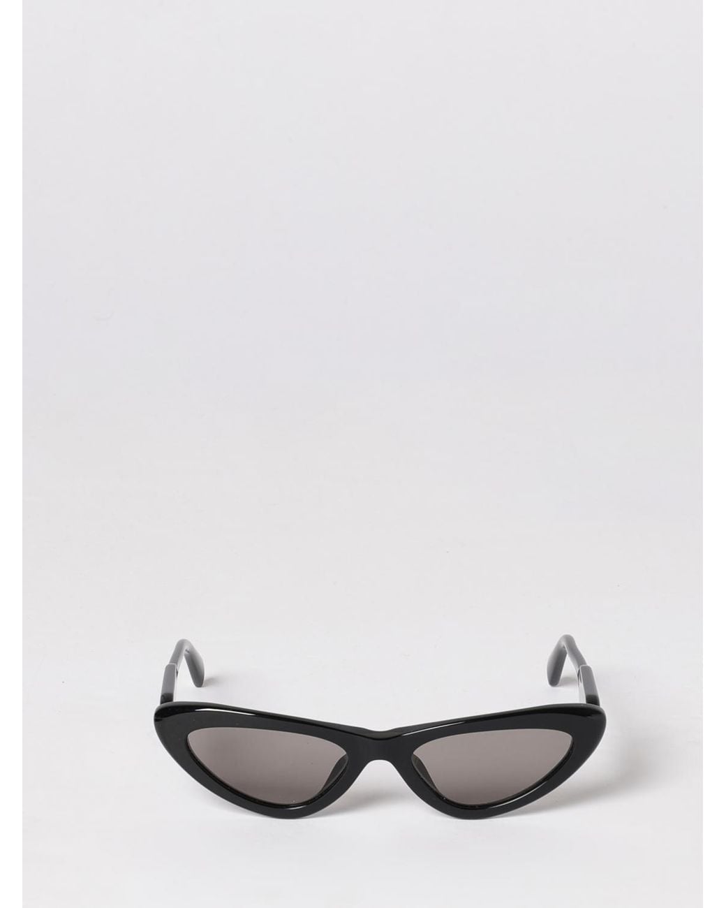 Miu Miu White Triangular Frame Acetate Sunglasses With Contrast Logo