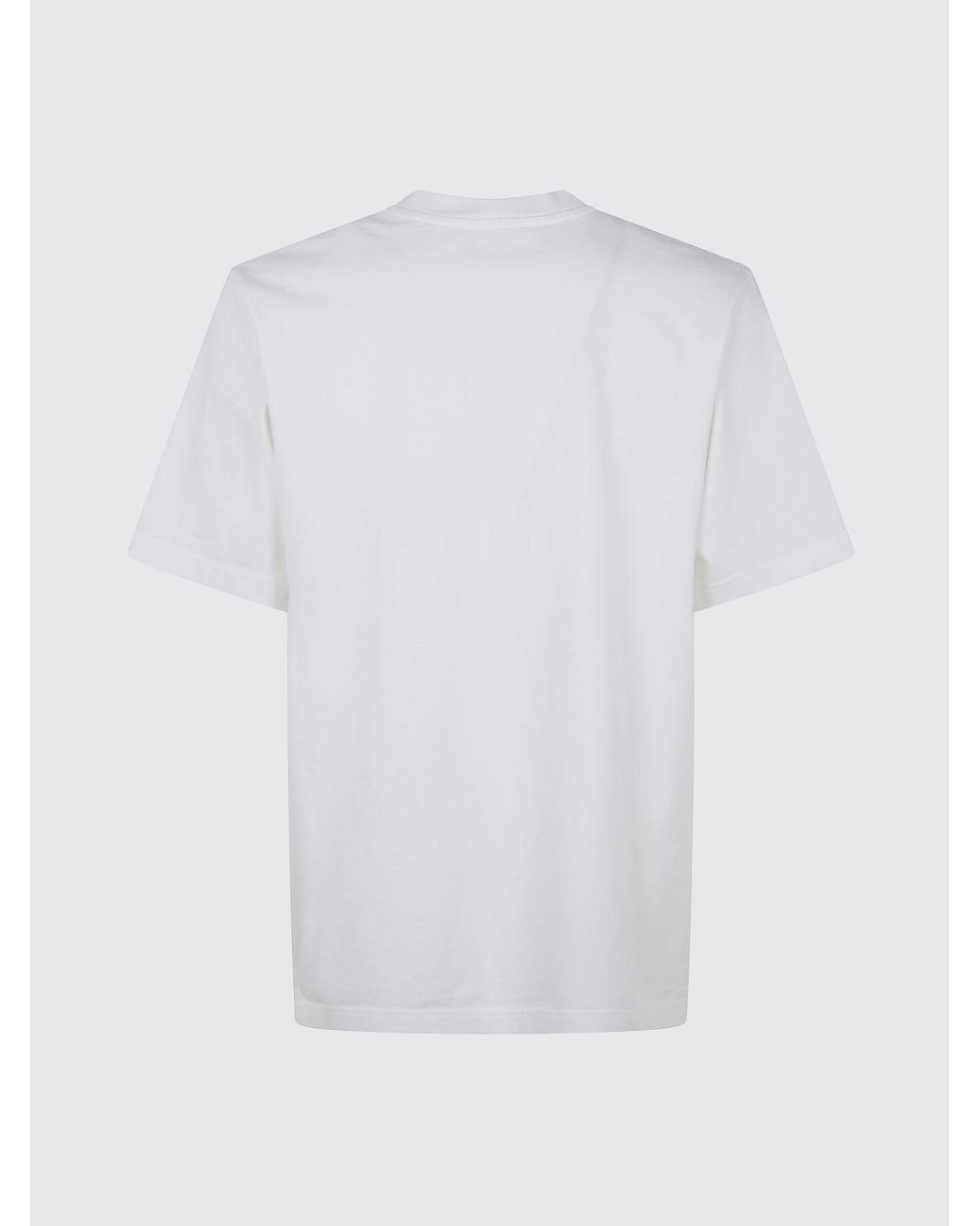 Casablanca White Printed Organic Cotton T-Shirt for men