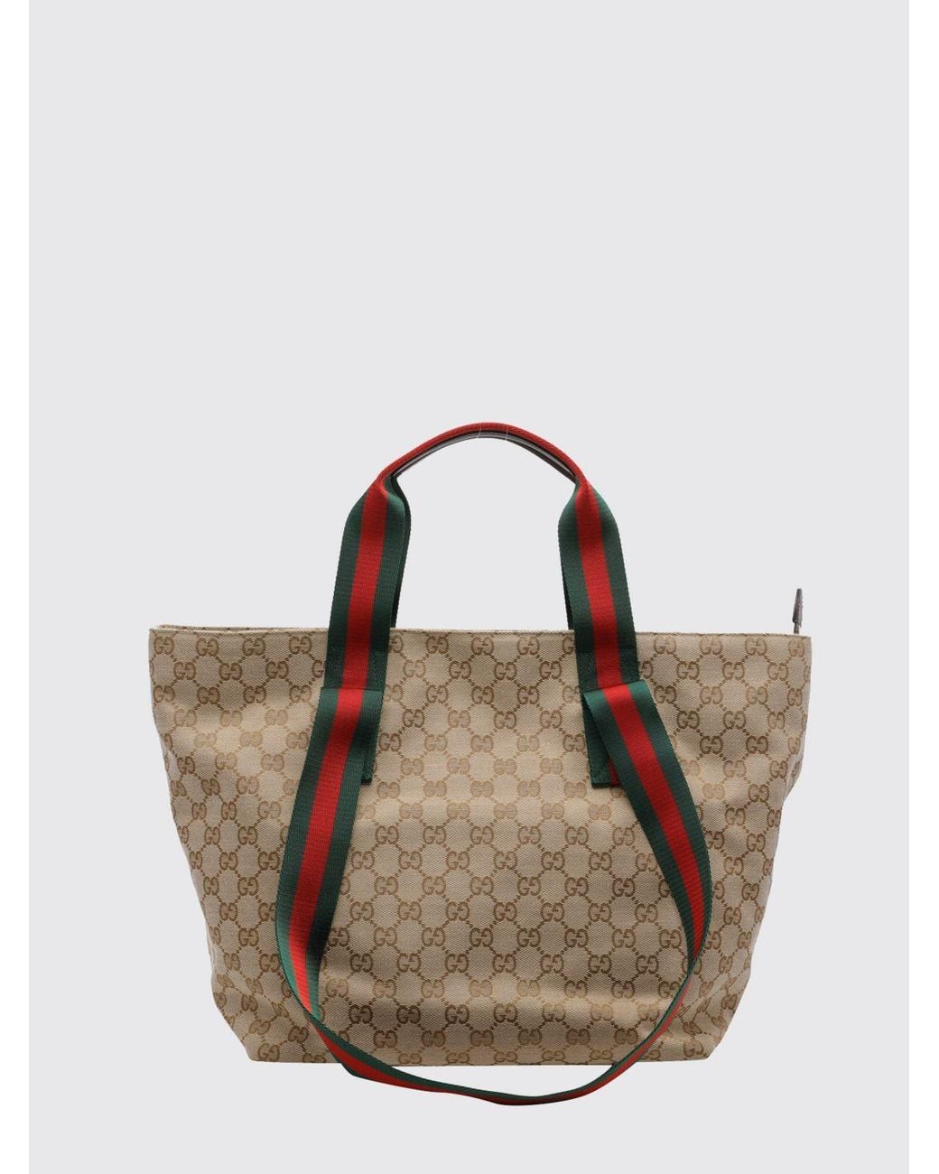Gucci Brown Gg Monogram Jacquard Fabric Tote With Four Handles for men
