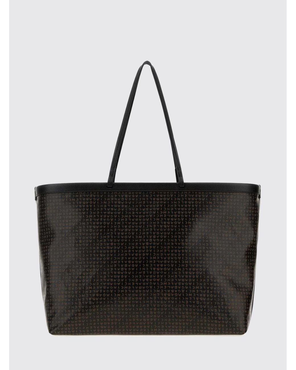 Balenciaga Black Tote Select Large Coated Cotton Tote Bag With Printed Logo