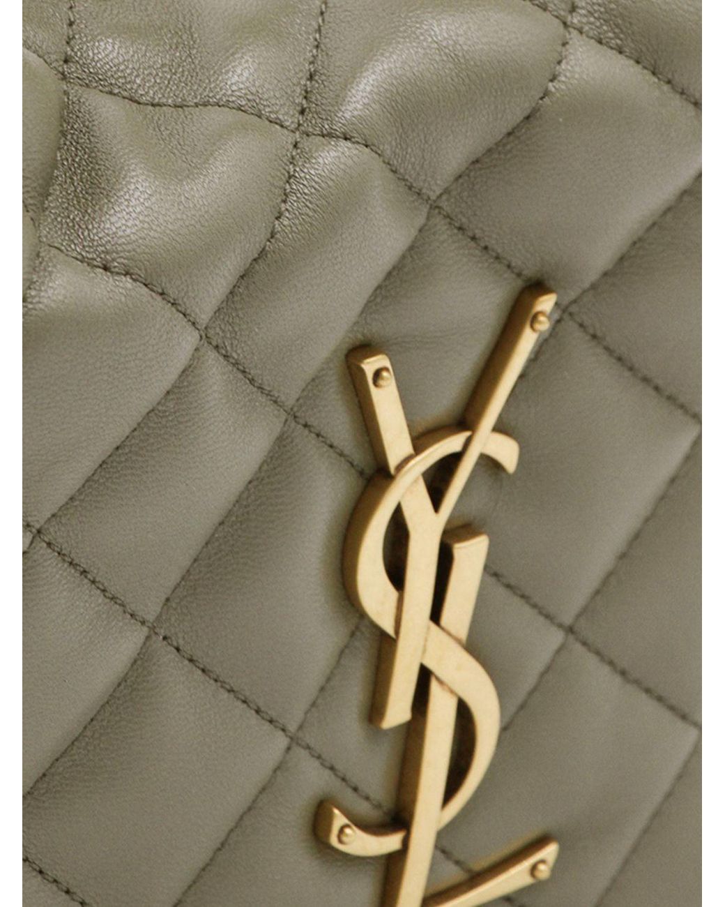 Saint Laurent Metallic Icarino Quilted Nappa Hobo Bag