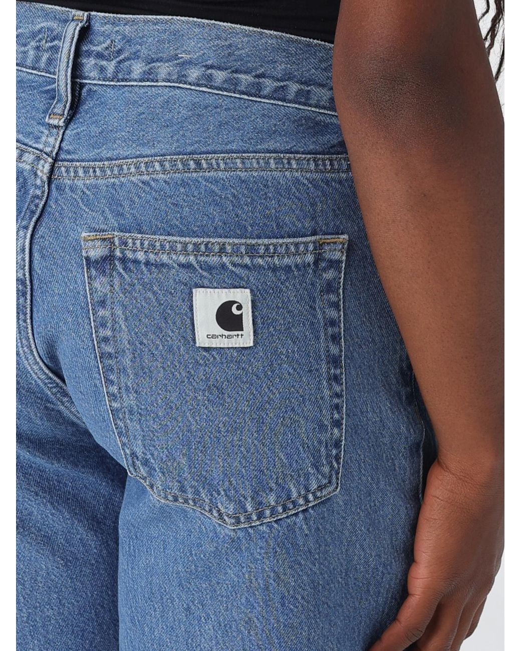Jeans Arin Straight De Denim Orgánico Carhartt de color Blue