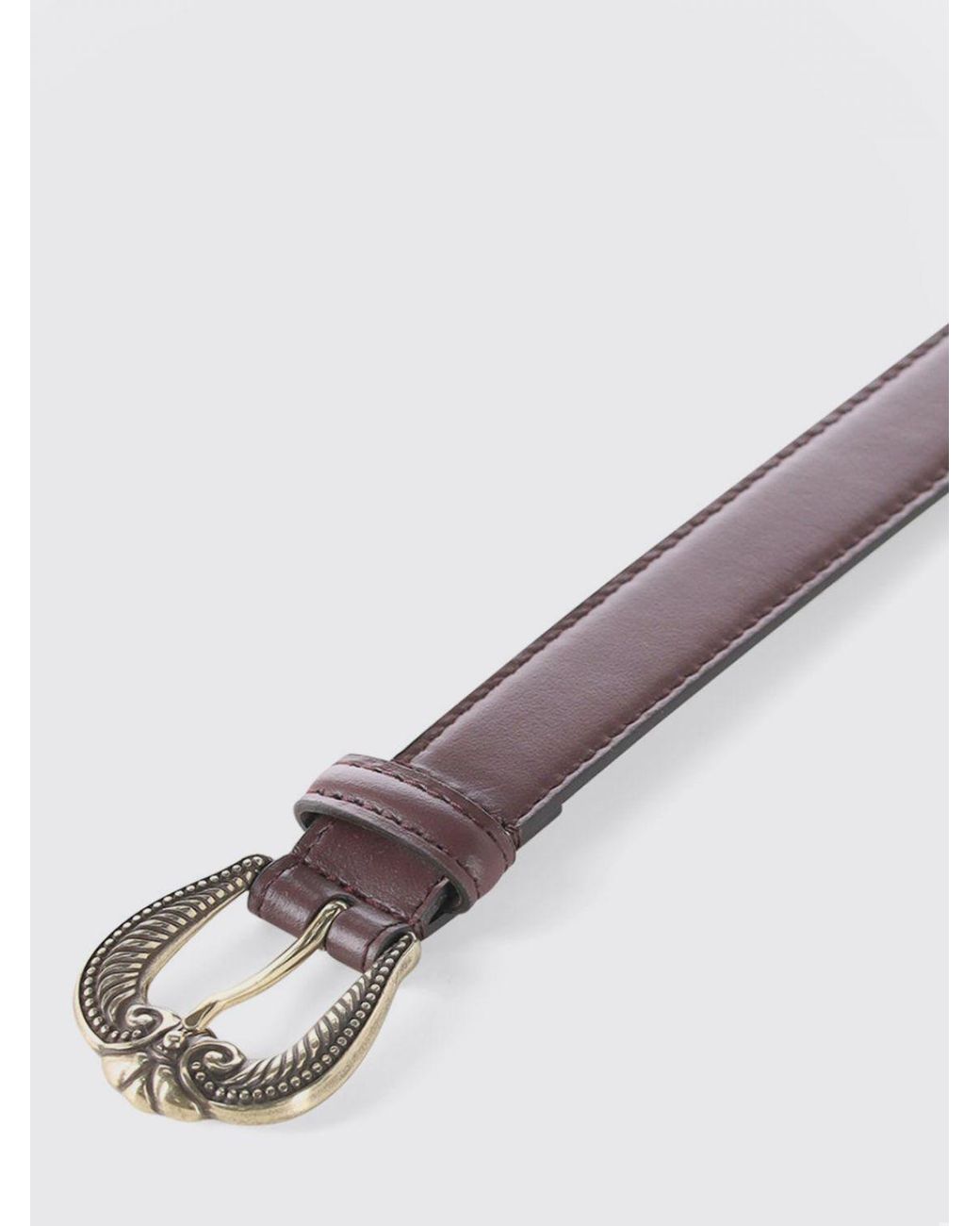 Etro White Adjustable Smooth Cowhide Leather Belt With Pin Buckle