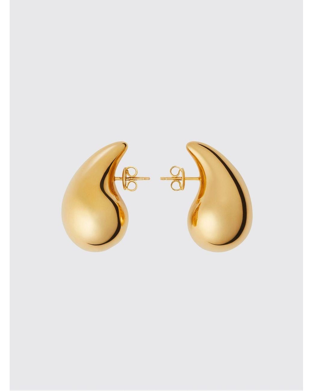Bottega Veneta Metallic Plated Sterling Teardrop Earrings