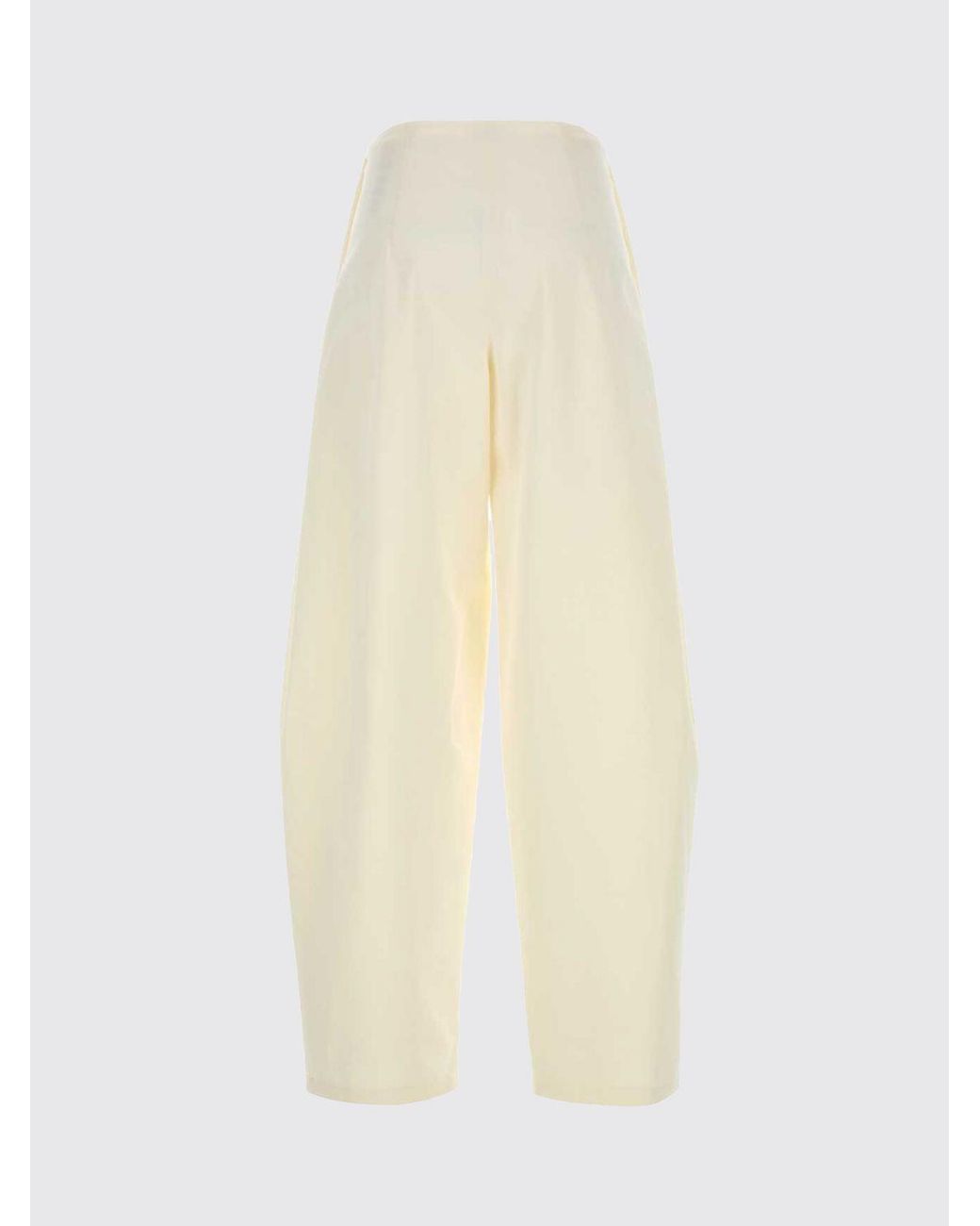 The Row Natural High-Waisted Tailored Palazzo Pants