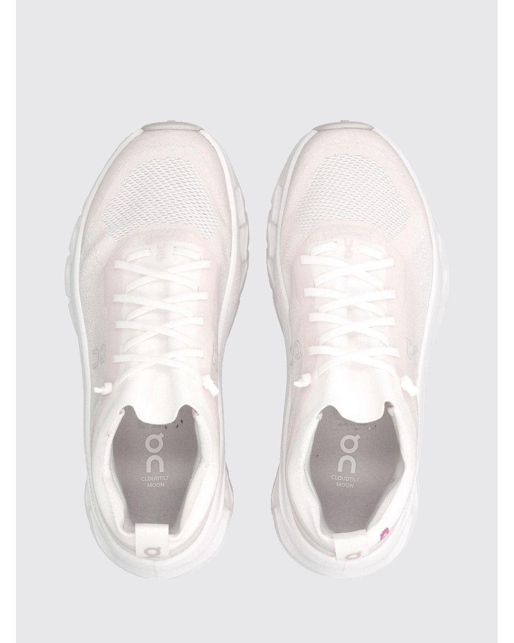 On Shoes White Cloudtilt Moon Slip-On Trainers
